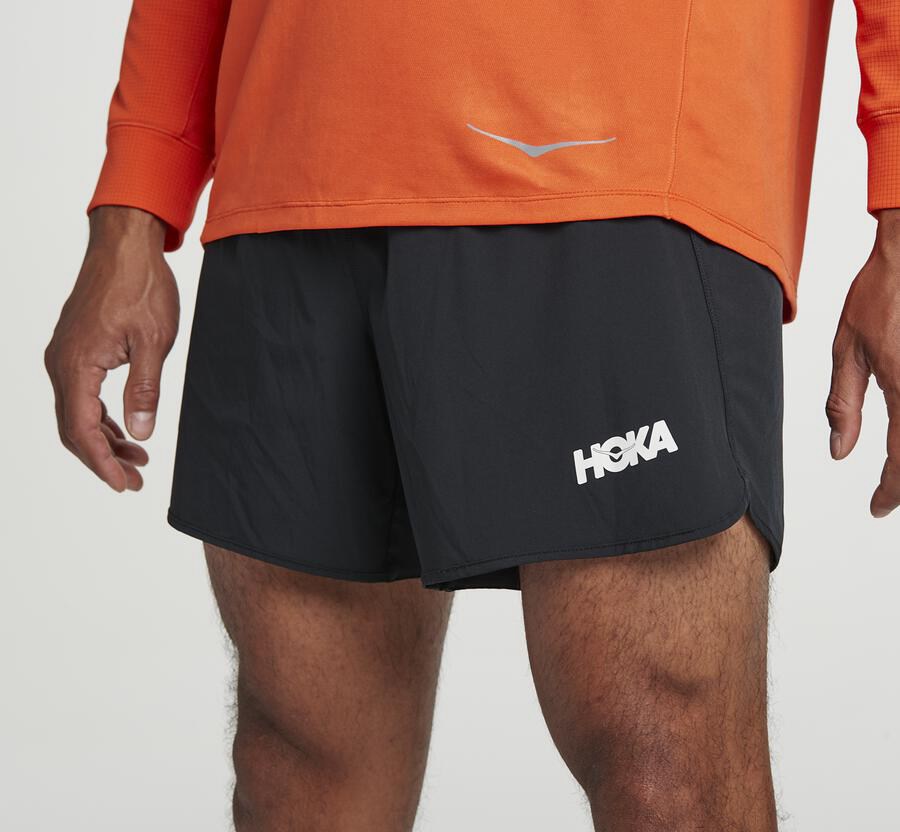 Hoka Australia One One Performance - Mens Shorts Black - RZOBA-5931